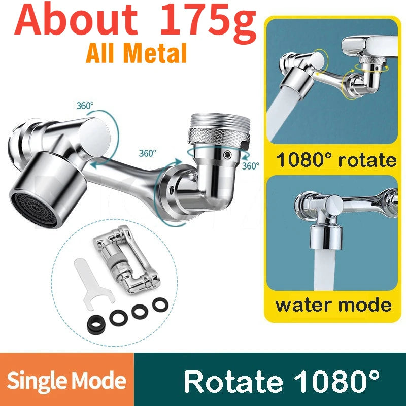 Metal 1080° Rotatable Extension Faucet