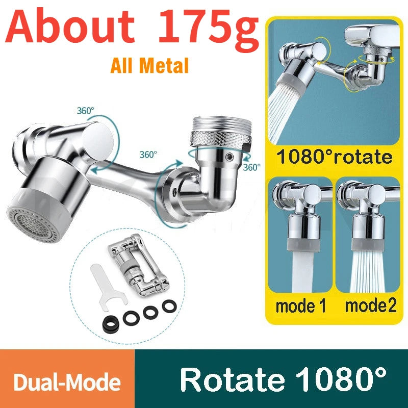 Metal 1080° Rotatable Extension Faucet