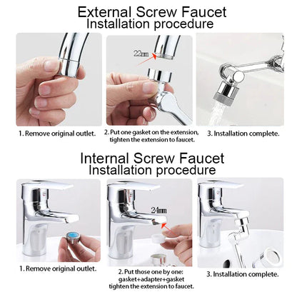 1080° Rotatable Extension Faucet
